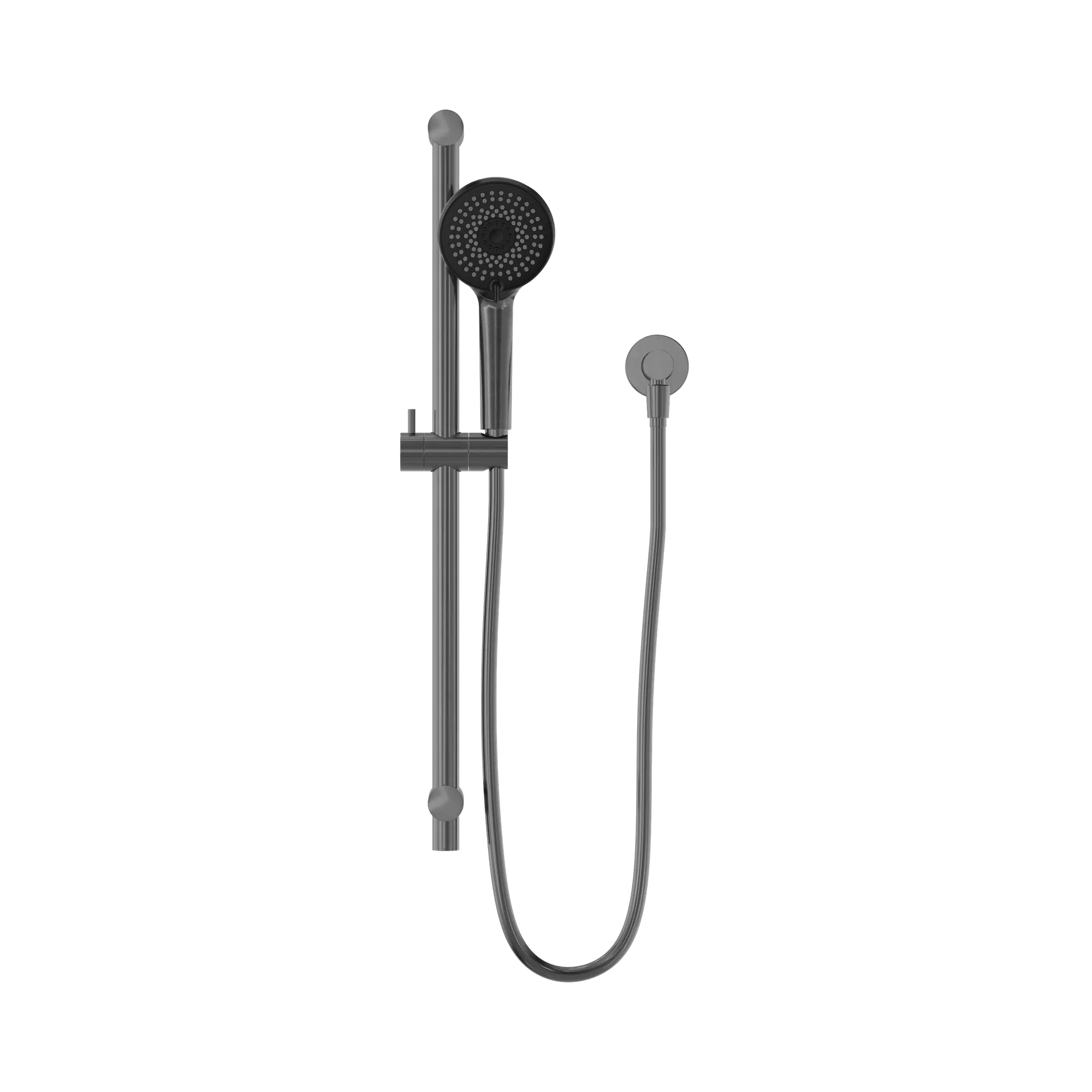 NR318 GM Round Metal Project Rail Shower Gun Metal image 2
