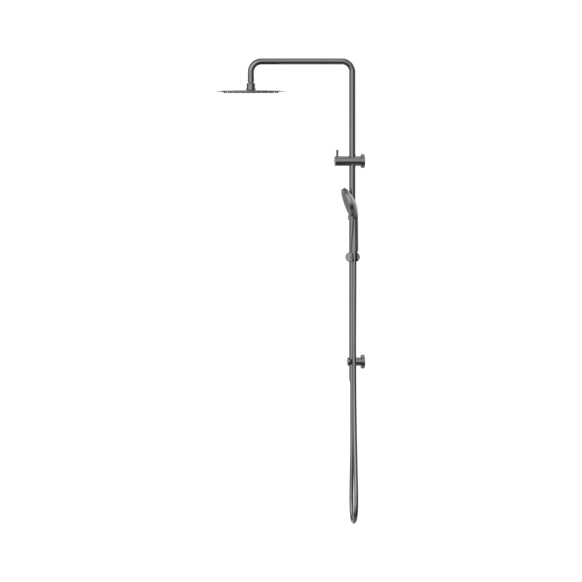 NR232105 DGM Round Project Twin Shower Gun Metal image 3