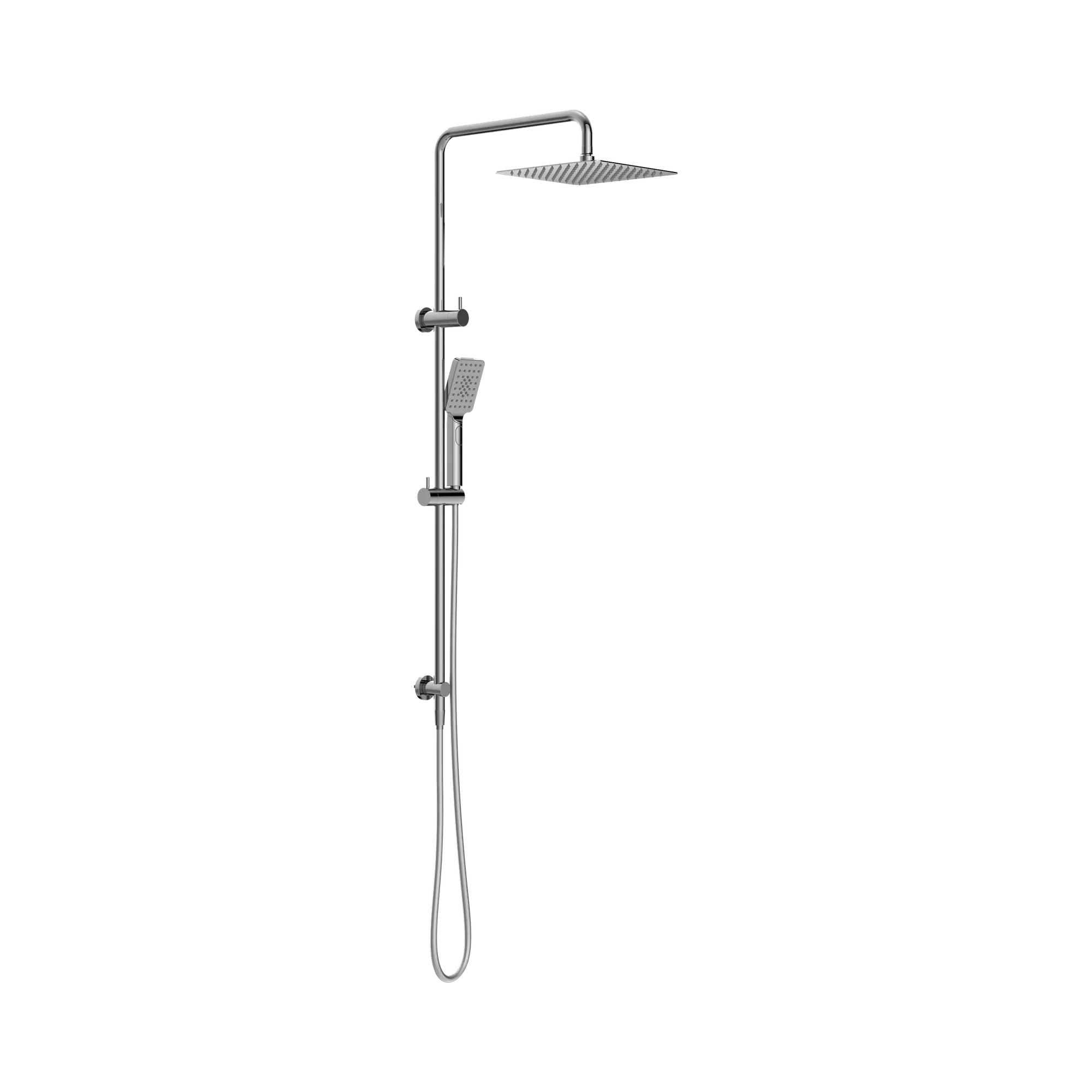 NR232105 ECH Square Project Twin Shower Chrome image 1