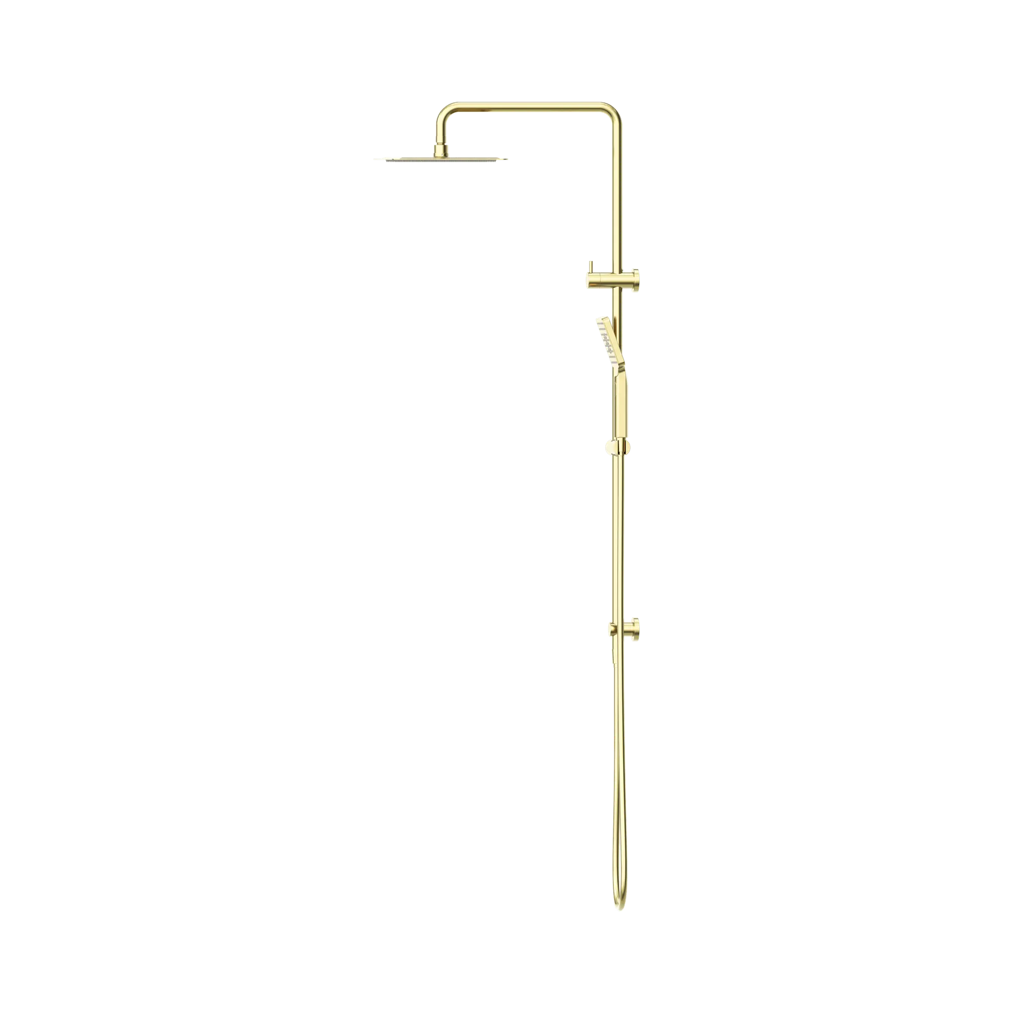 NR232105 EBG Square Project Twin Shower Brushed Gold image 3