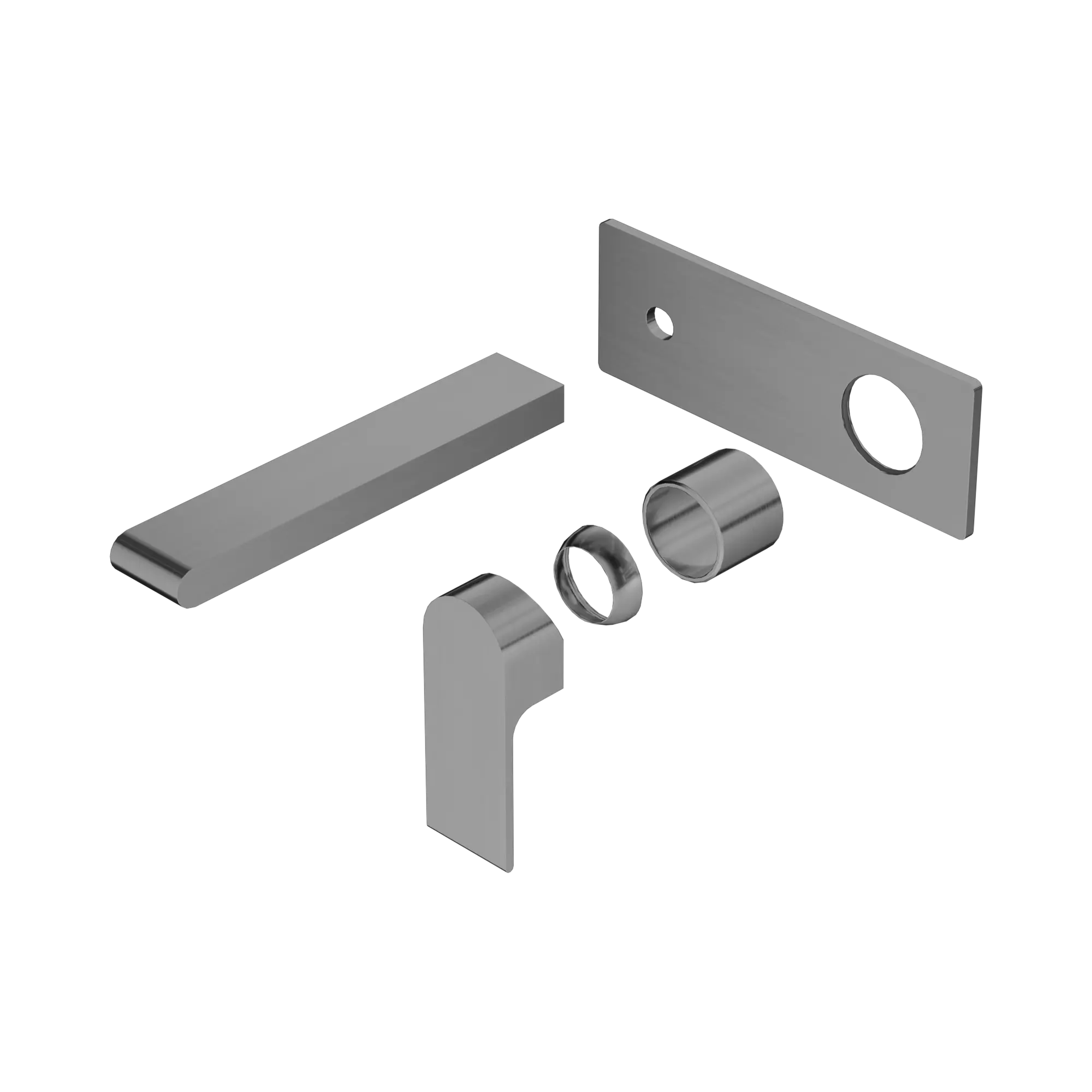 NR321510 ATGM Bianca Wall Basin Bath Mixer 187mm Trim Kits Only Gun Metal image 1