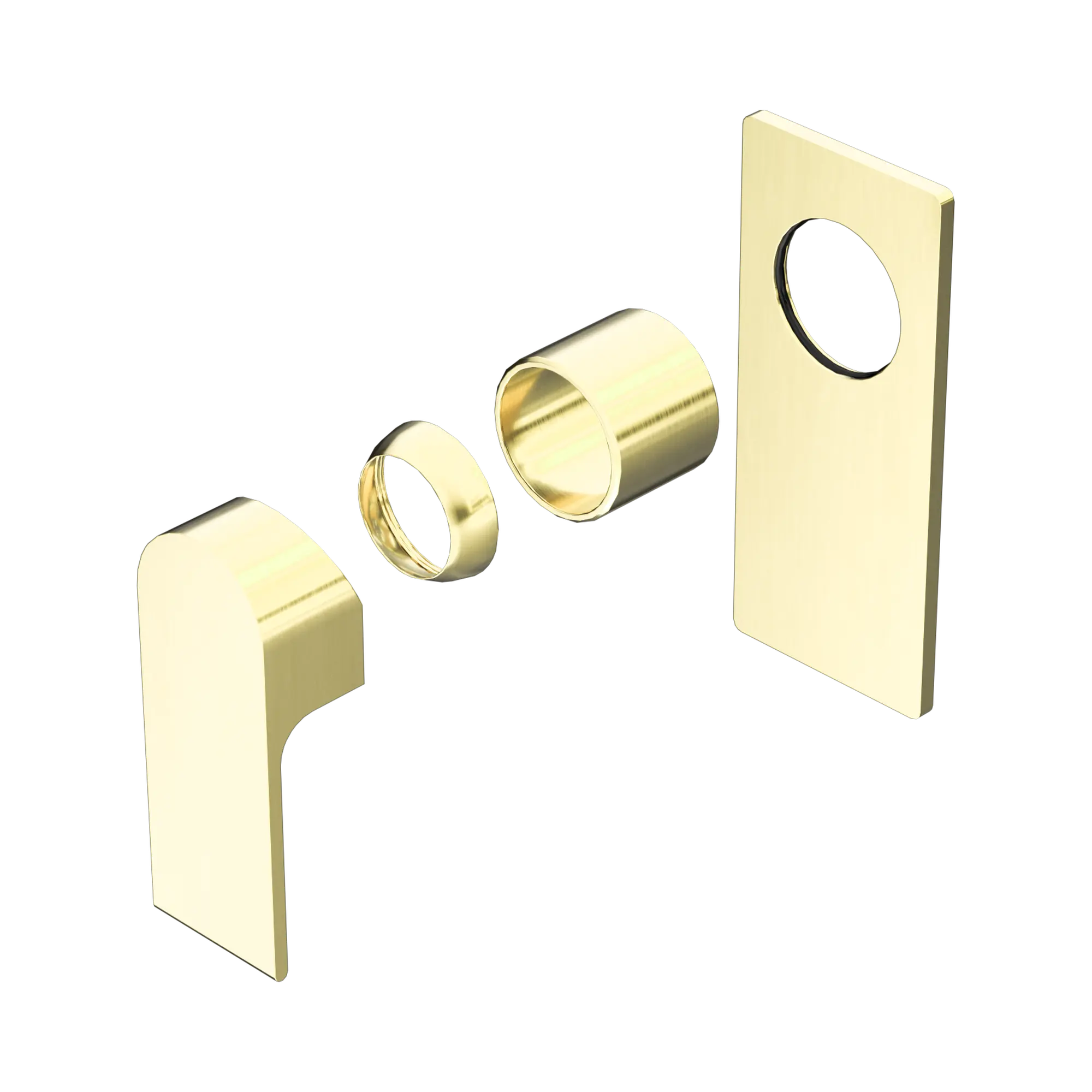 NR321511 TBG Bianca Shower Mixer Trim Kits Only Brushed Gold image 1