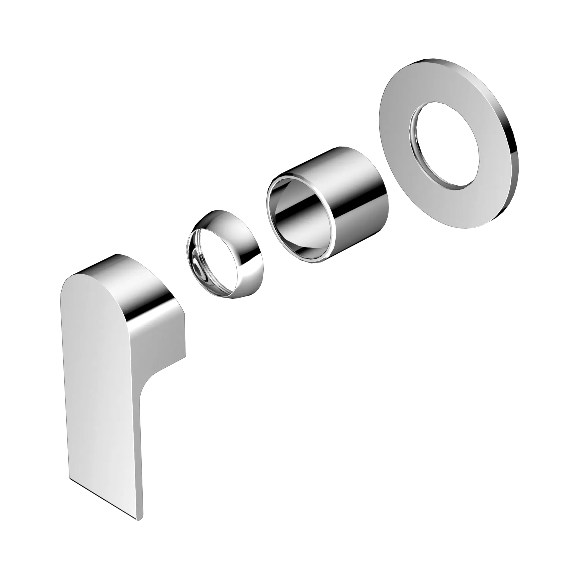 NR321511 DTCH Bianca Shower Mixer 80mm Plate Trim Kits Only Chrome image 1