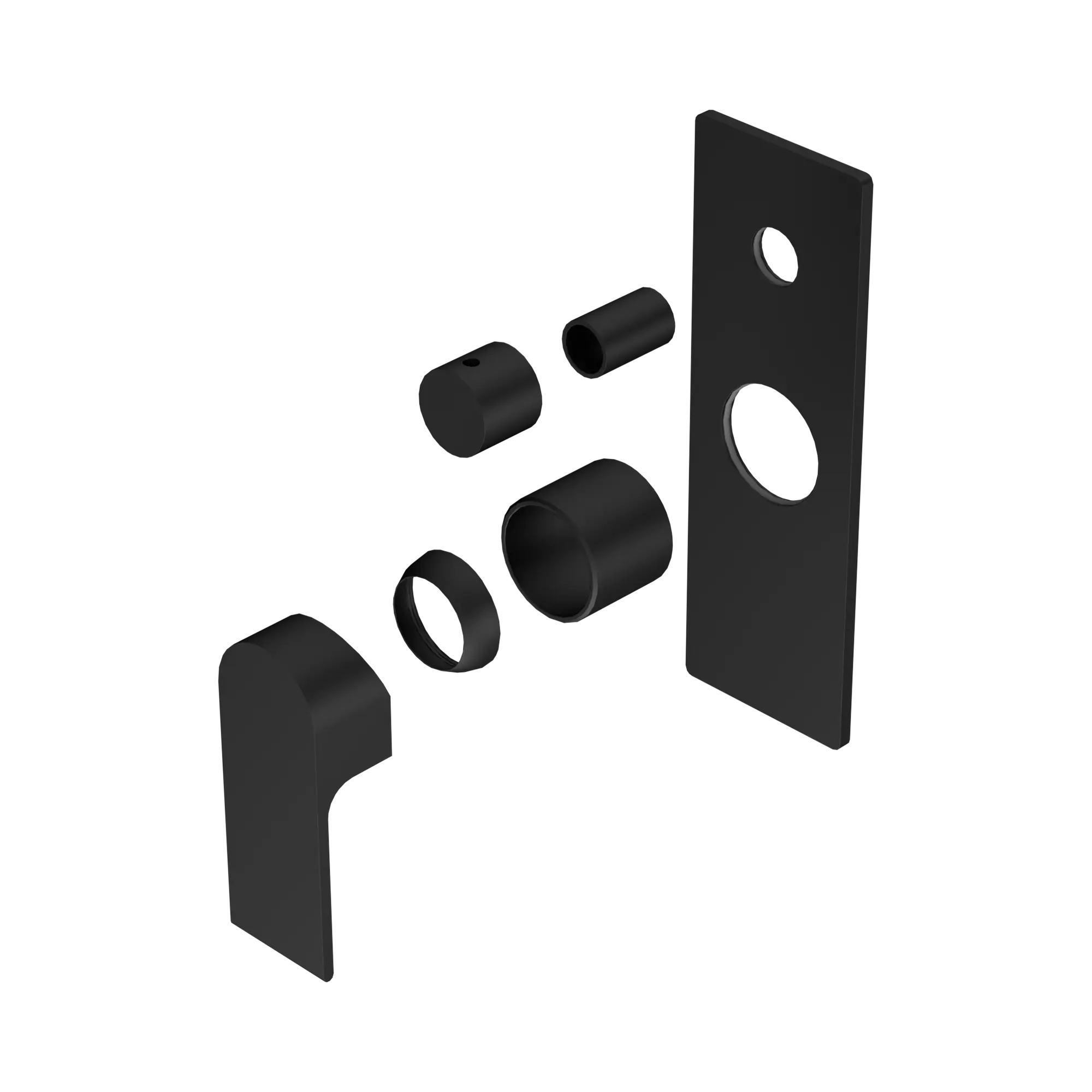 NR321511 ATMB Bianca Shower Mixer With Divertor Trim Kits Only Matte Black image 1