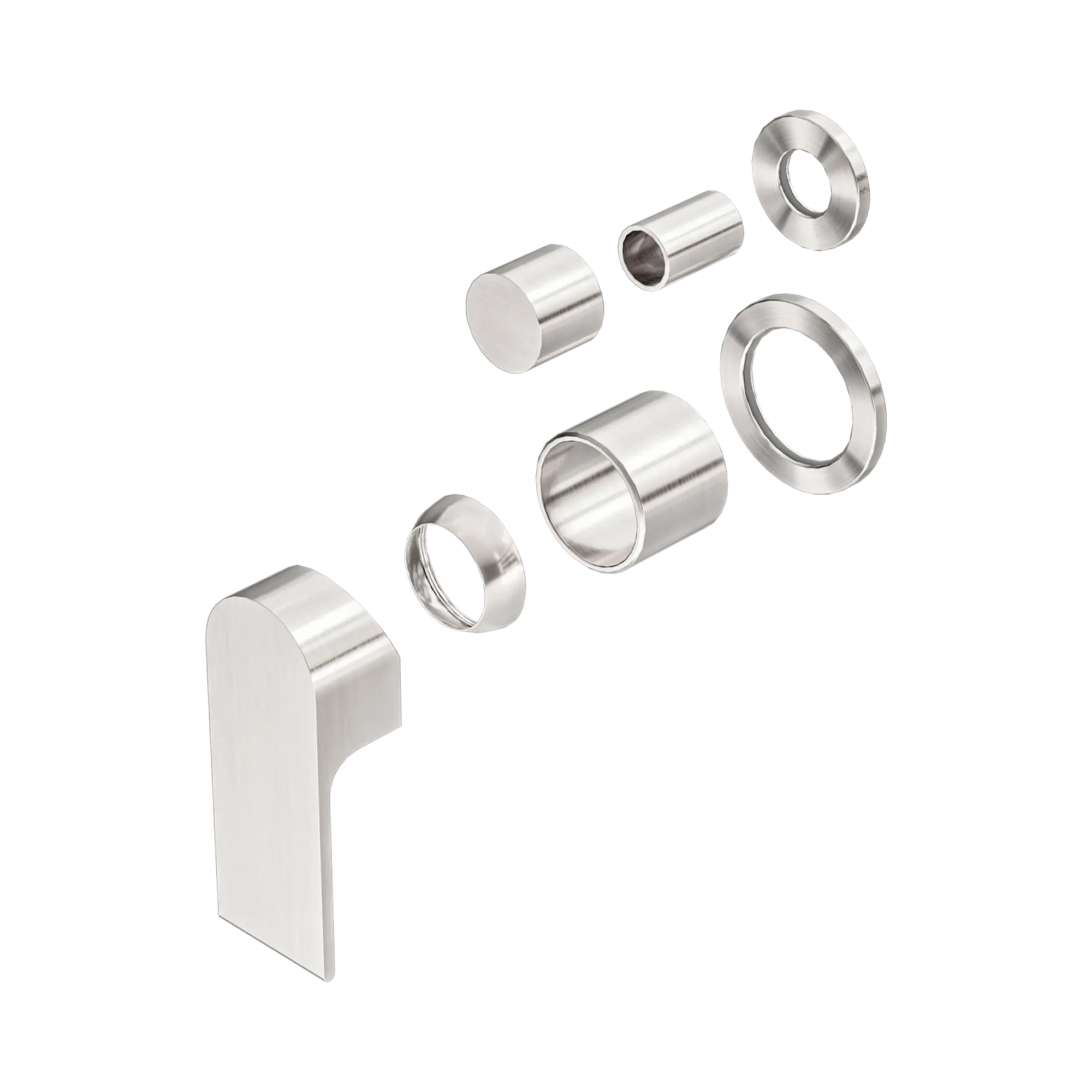 NR321511 GTBN Bianca Shower Mixer With Divertor Separate Back Plate Trim Kits Only Brushed Nickel image 1