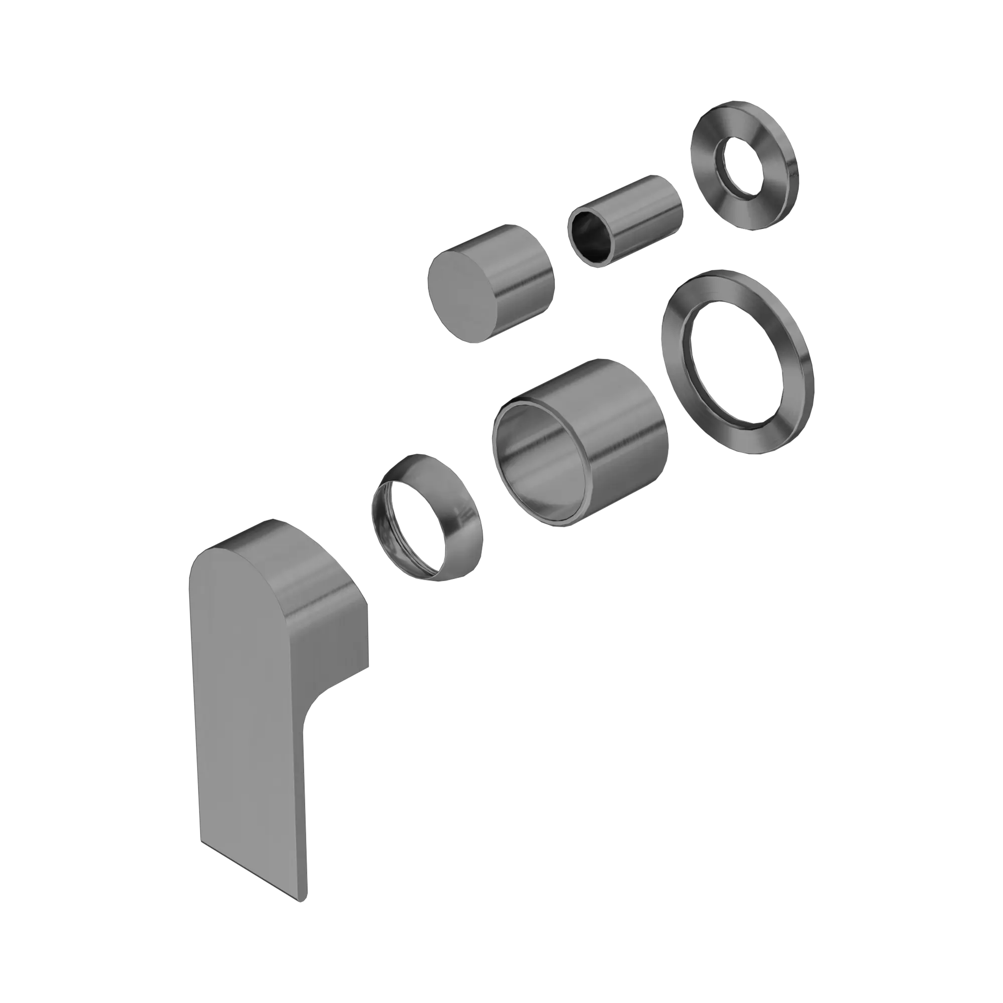 NR321511 GTGM Bianca Shower Mixer With Divertor Separate Back Plate Trim Kits Only Gun Metal image 1