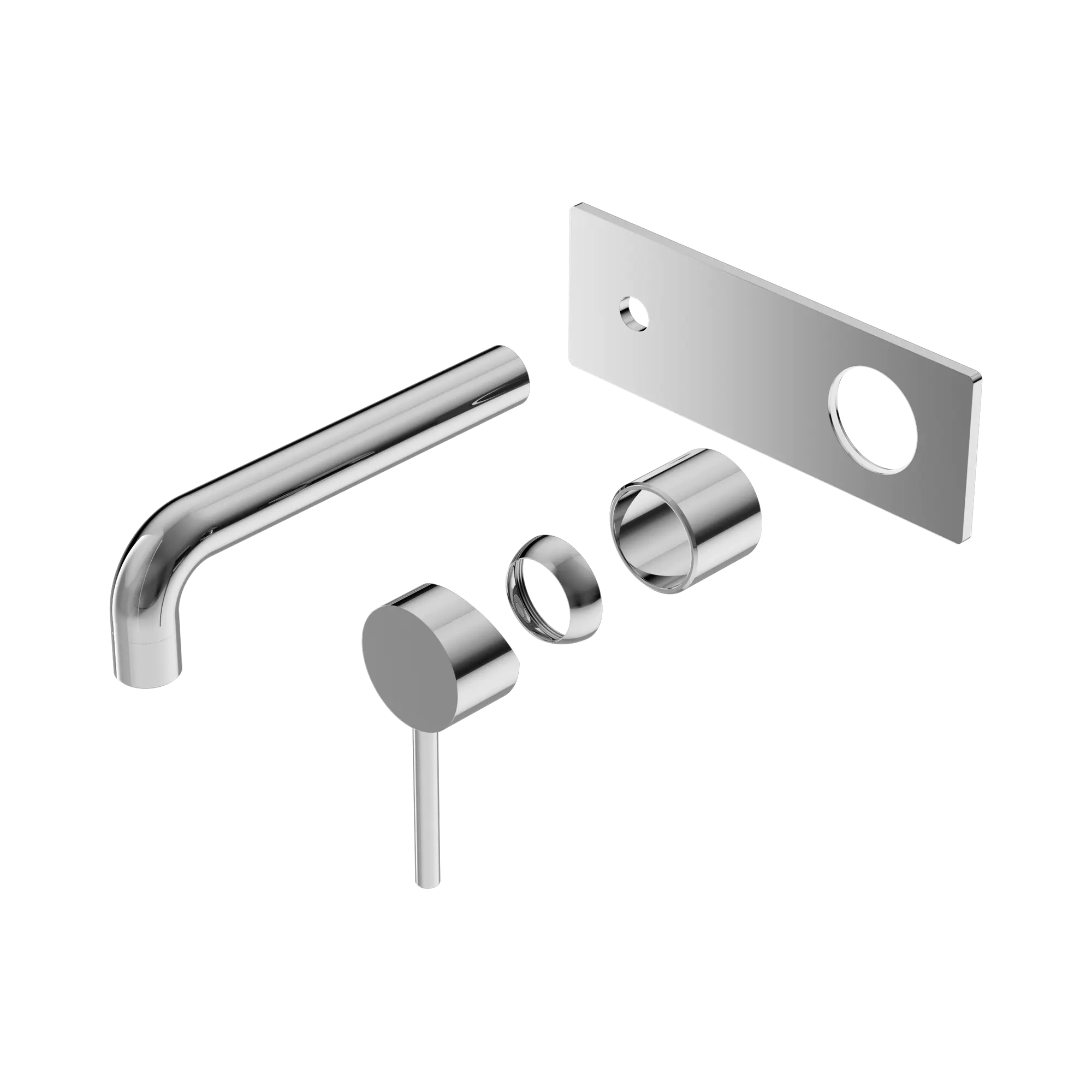 NR250810b TCH Dolce Wall Basin Bath Mixer Trim Kits Only Chrome image 1