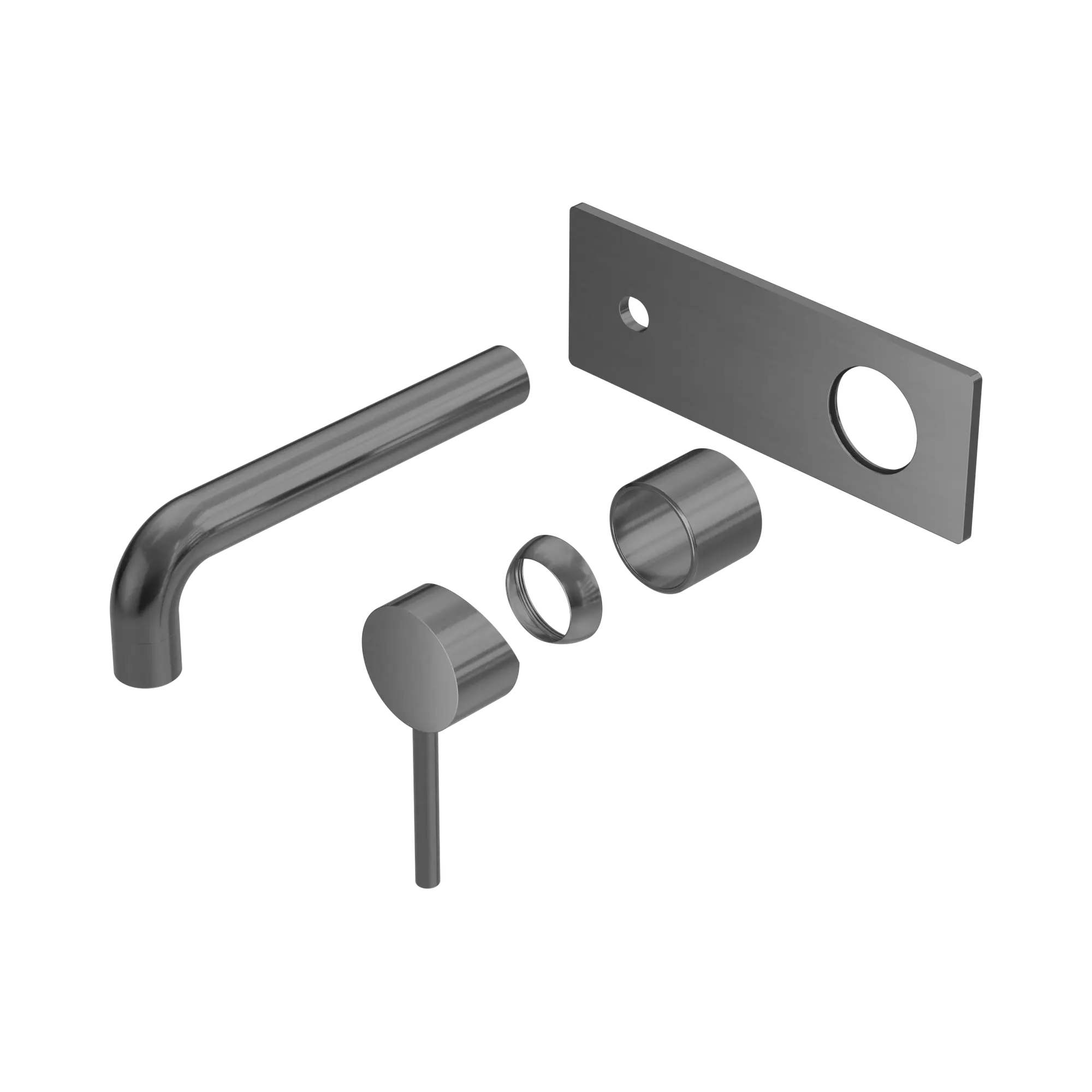 NR250810b TGM Dolce Wall Basin Bath Mixer Trim Kits Only Gun Metal image 1