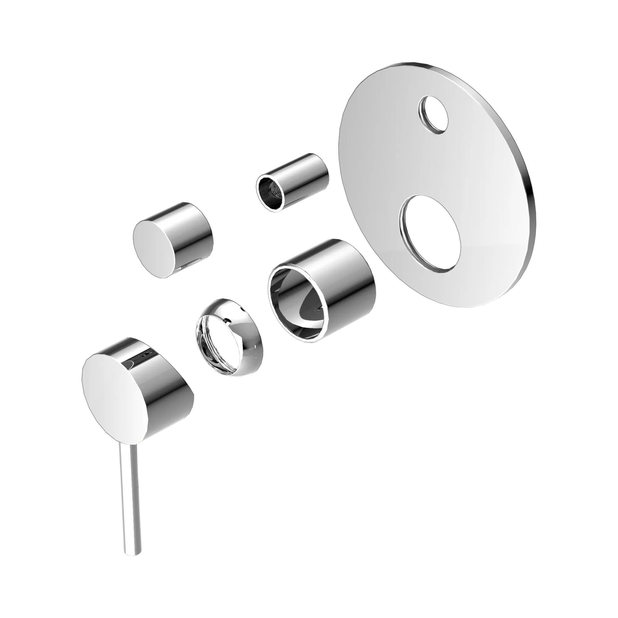 NR250811 ATCH Dolce Shower Mixer With Divertor Trim Kits Only Chrome image 1