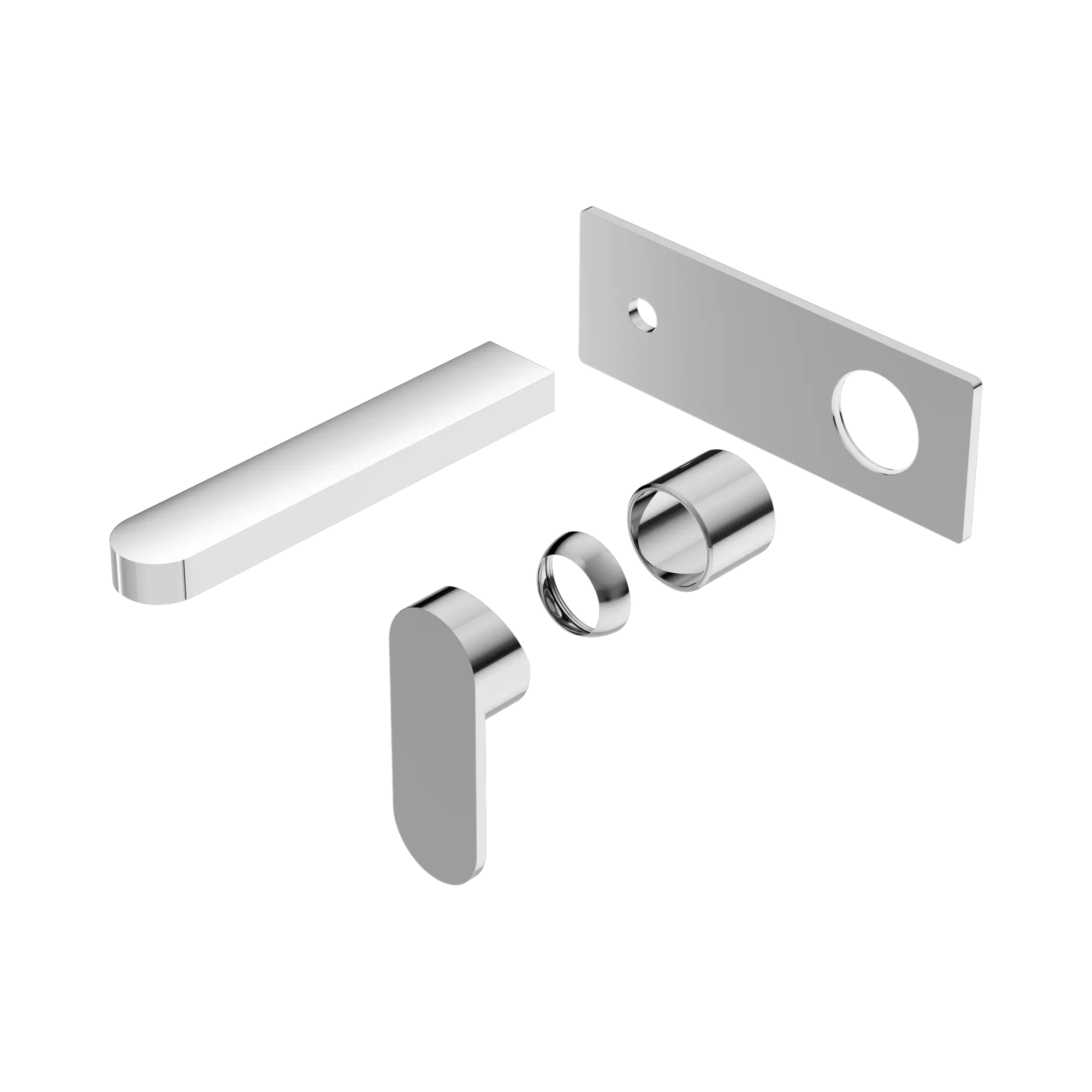 NR301310a TCH Ecco Wall Basin Bath Mixer Trim Kits Only Chrome image 1