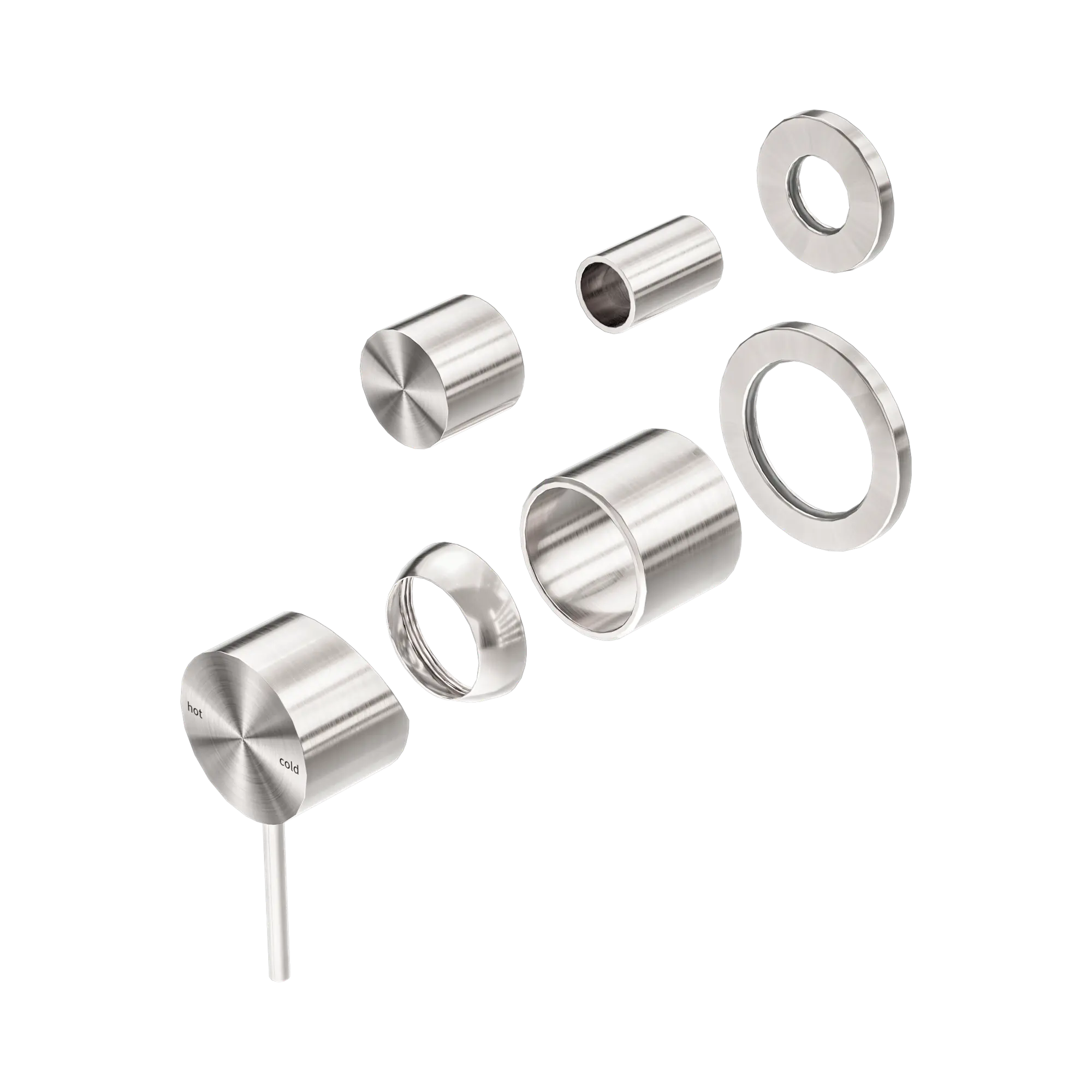NR221911st BN Mecca Shower Mixer With Divertor Separate Back Plate Trim Kits Only Brushed Nickel image 1