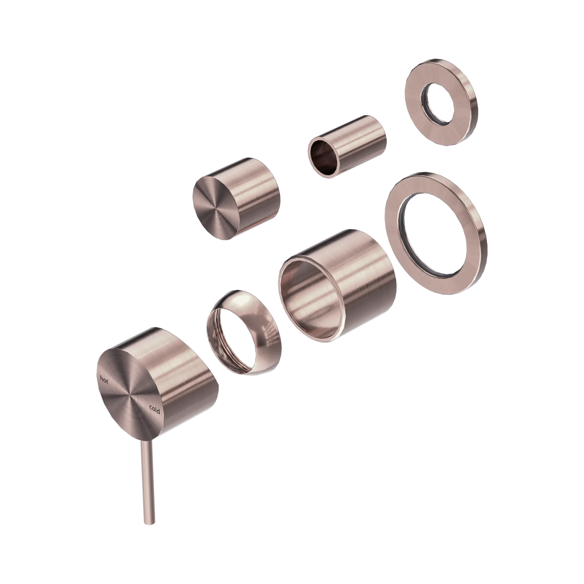 NR221911st BZ Mecca Shower Mixer With Divertor Separate Back Plate Trim Kits Only Brushed Bronze image 1