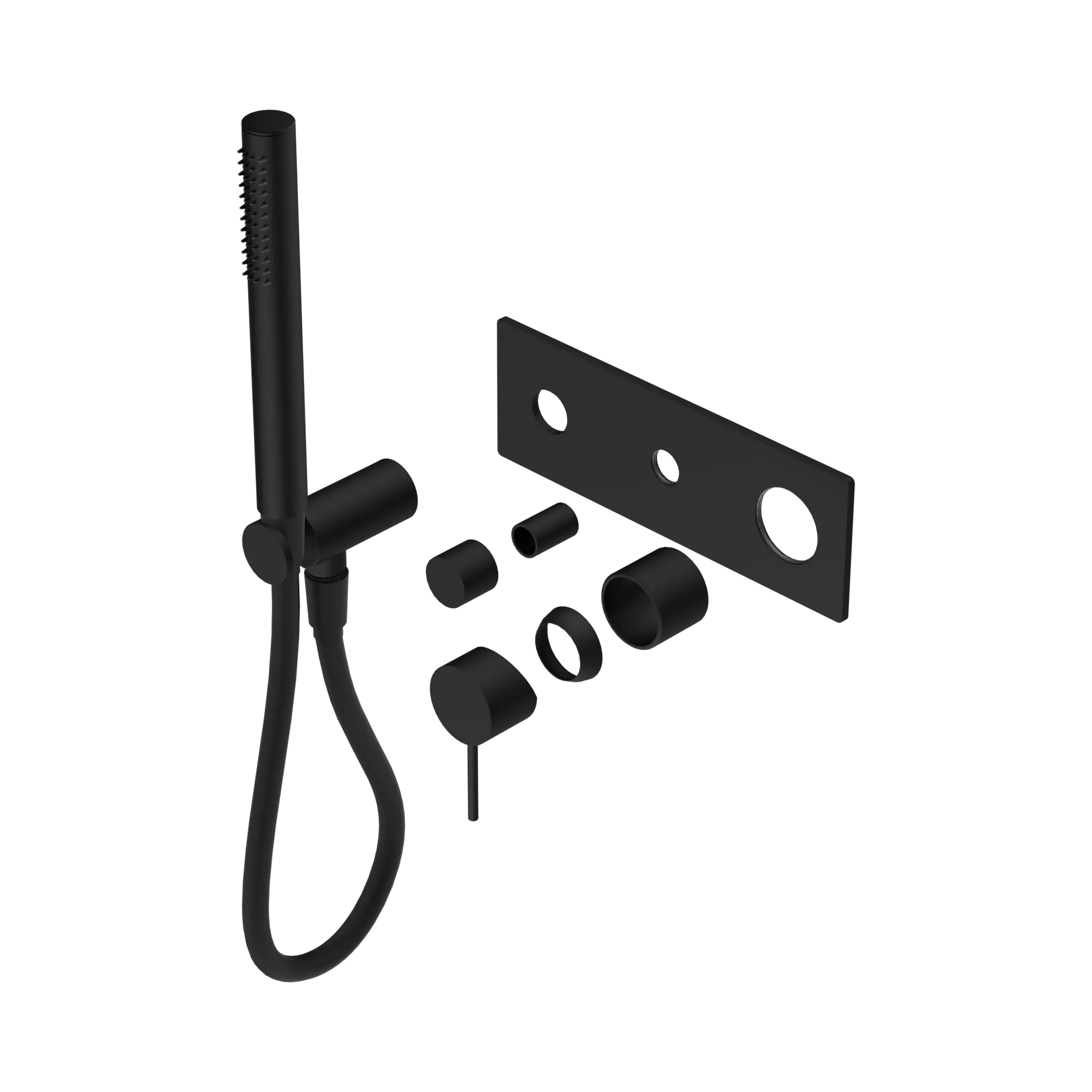 NR221912 ETMB Mecca Shower Mixer Divertor System Trim Kits Only Matte Black image 1