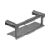 Mecca Care 25mm Grab Rail With Shelf 300mm Gun Metal
