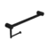 Mecca Care 25mm Toilet Roll Rail 450mm Matte Black