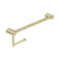 Mecca Care 25mm Toilet Roll Rail 450mm Brushed Gold