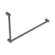 Mecca Care 32mm DDA Accessible Toilet Grab Rail Set 90 Degree 600X1000mm Gun Metal