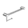 Mecca Care 32mm Grab Rail With Toilet Roll Holder 450mm Chrome