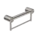 Mecca Care 32mm Grab Rail With Towel Holder 300mm Brushed Nickel