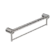 Mecca Care 32mm Grab Rail With Towel Holder 600mm Brushed Nickel