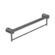 Mecca Care 32mm Grab Rail With Towel Holder 600mm Gun Metal