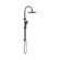 Mecca Twin Shower With Air Shower II Matte Black