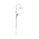 Mecca Twin Shower With Air Shower II Brushed Nickel