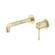 Opal Wall Basin/Bath Mixer Separate Back Plate 120mm Brushed Gold