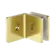 90 Degree Glass To Wall Bracket 10mm Glass Brushed Gold