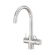 Mecca 3 Way Filtered Mixer Tap Brushed Nickel