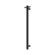 Mecca 240V Single Vertical Heated Towel Rail Matte Black