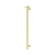 Mecca 240V Single Vertical Heated Towel Rail Brushed Gold