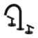Mecca Lever Basin Set Arc Spout Matte Black