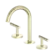 Mecca Lever Basin Set Arc Spout Brushed Gold