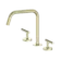 Mecca Lever Bath/Kitchen Set Edge Spout II Brushed Gold