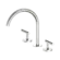Mecca Lever Bath/Kitchen Set Arc Spout Brushed Nickel