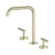 Mecca Lever Bath/Kitchen Set Edge Spout Brushed Gold