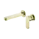 Ecco Wall Basin/Bath Mixer Separate Back Plate 60mm Brushed Gold