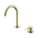 Mecca Hob Basin Mixer Set Arc Spout Brushed Gold