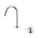 Mecca Hob Basin Mixer Set Arc Spout Chrome