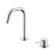 Mecca Hob Basin Mixer Set Edge Spout Chrome