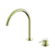 Mecca Hob Bath/Kitchen Mixer Set Arc Spout Brushed Gold