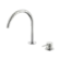 Mecca Hob Bath/Kitchen Mixer Set Arc Spout Brushed Nickel