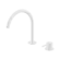 Mecca Hob Bath/Kitchen Mixer Set Arc Spout Matte White