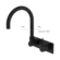 Mecca Wall Basin Mixer Swivel Spout Handle Up Matte Black