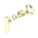 Ecco Shower Mixer 80mm Round Plate Trim Kits Only Brushed Gold