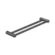 Mecca Care 25mm Double Towel Grab Rail 600mm Gun Metal