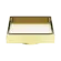 130mm Square Tile Insert Floor Waste 80mm Outlet Brushed Gold