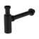 40mm Round Bottle Trap Matte Black