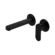 Ecco Wall Basin/Bath Mixer Separate Back Plate Matte Black
